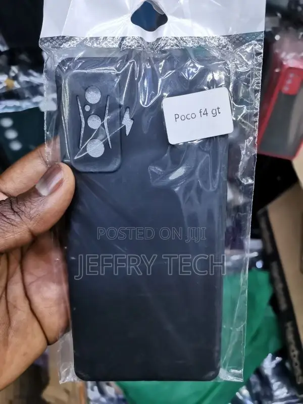 Soft Flexible Silicone Back Cover Black (Poco F4 GT 5G)