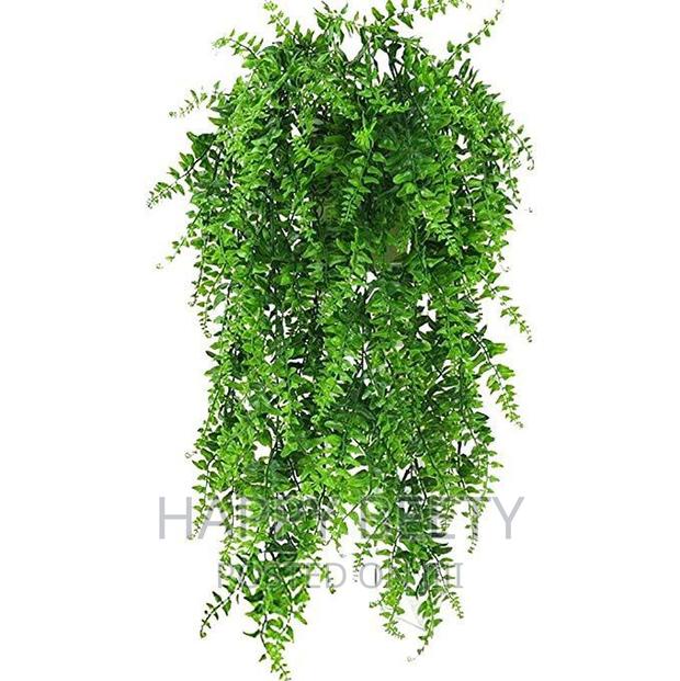 Green Artificial Hanging Garlands With Plastic Basket - thumbnail 2