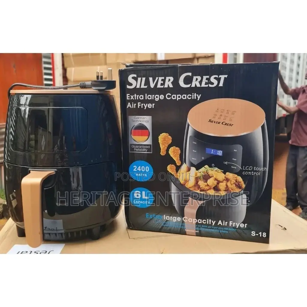 6 Litre Silver Crest Digital Air Fryer 
3 Pin Plug