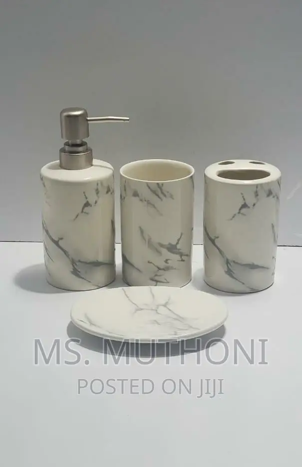 500ml Shampoo Dispenser Bottle Ceramic Lotion Bottl Set of 3