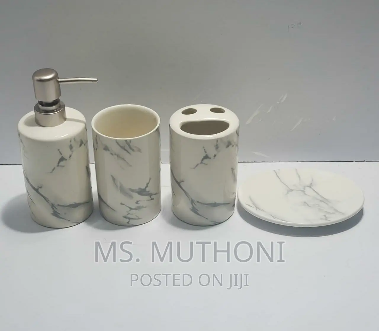 500ml Shampoo Dispenser Bottle Ceramic Lotion Bottl Set of 3
