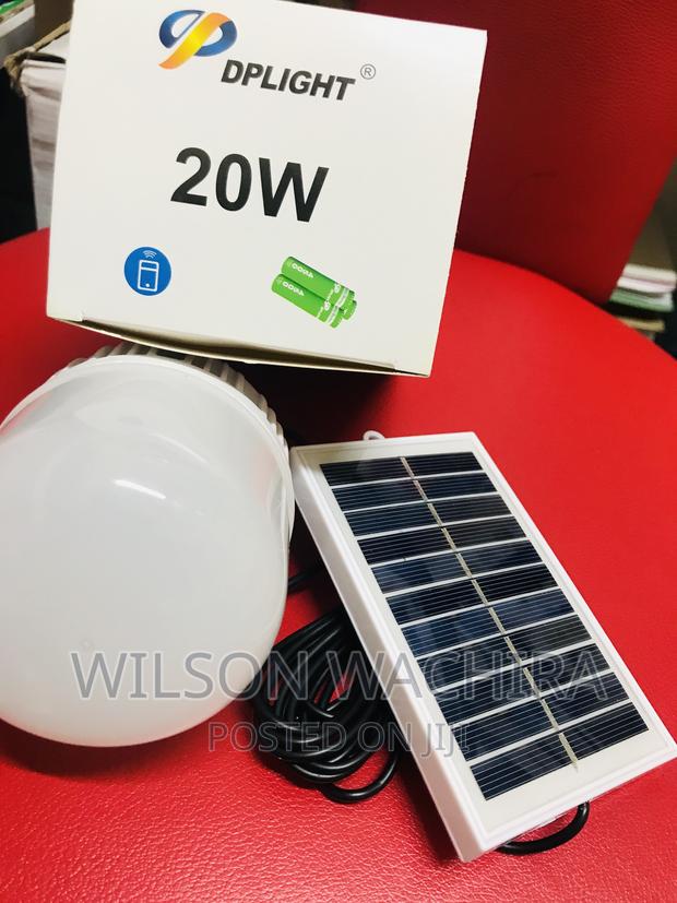Rechargeable Solar LED Bulb. 20W - main view
