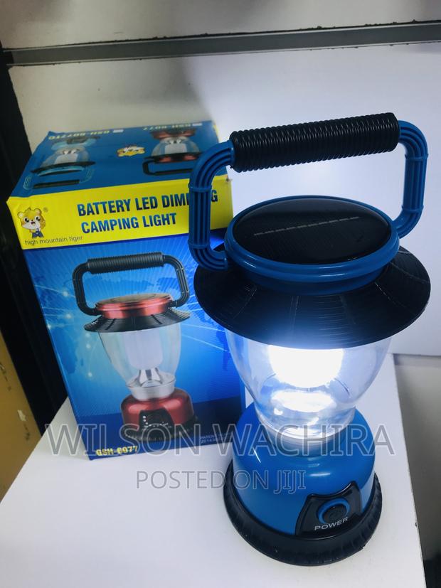 Solar Rechargeable Camping Lamp - main view