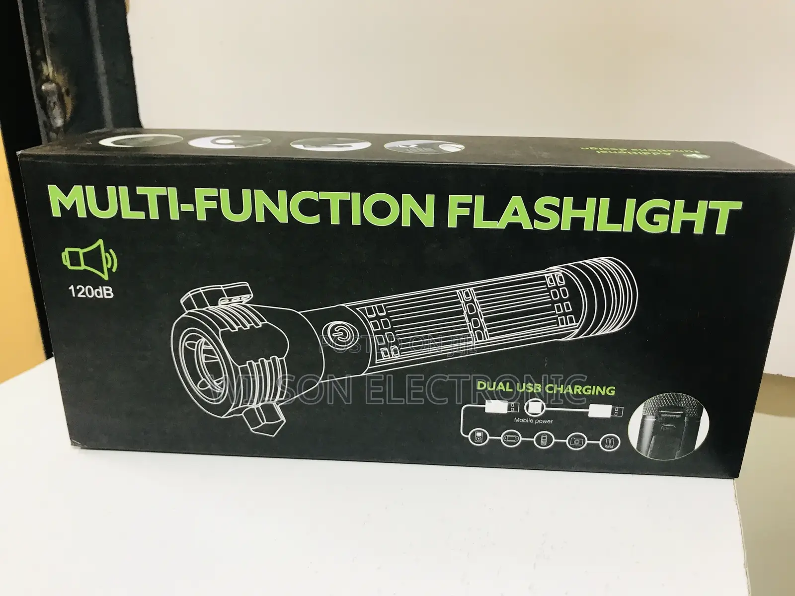 Multifunction Flashlight/ Solar Rechargeable Torch