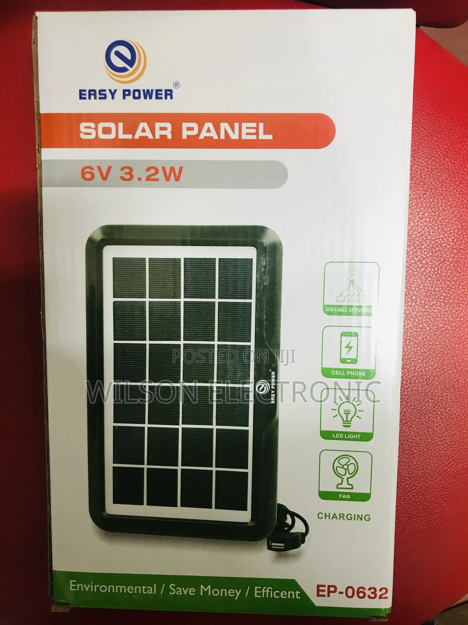 Phone Charging Solar Panel. 6v/3.2w