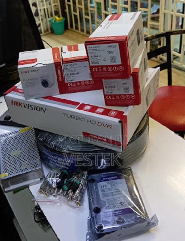Eight Hikvision 8 CCTV Cameras 8 Channel DVR With 1TB HDD