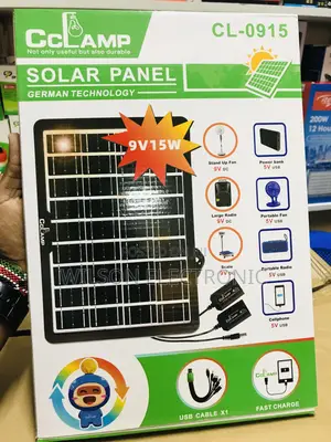 Solar Phones/Tablet Charging Panel. 9v/15w