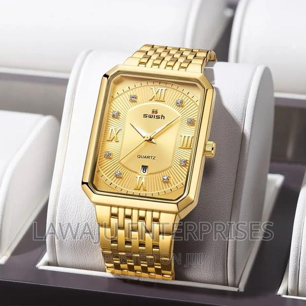 Gold Swish Stylish Men's Watch