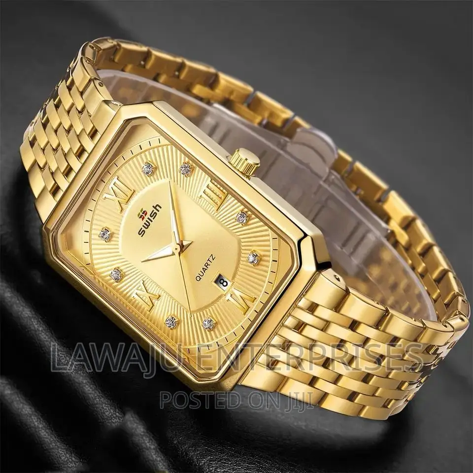 Golden Strap Stylish Men's Watch