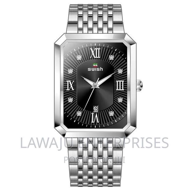 Silver Black Stylish Men's Watch