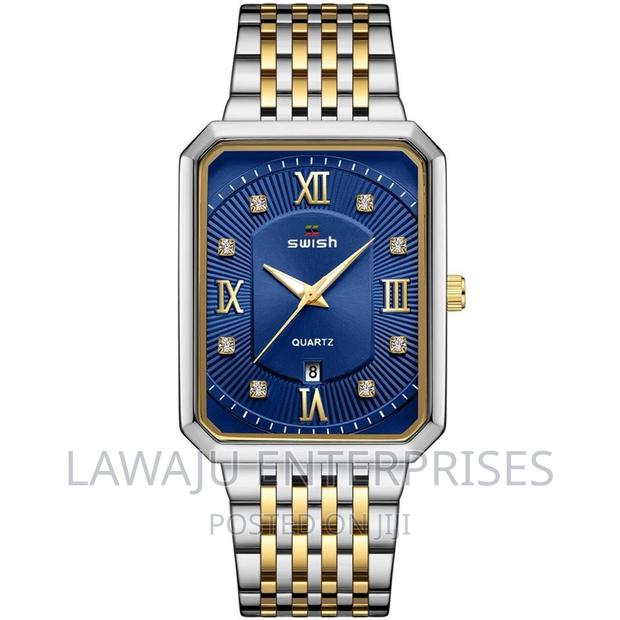 Two-Tone Blue Stylish Men's Watch