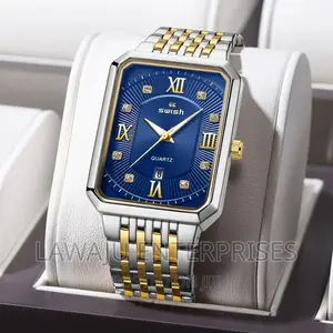 Two-Tone Blue Stylish Men's Watch