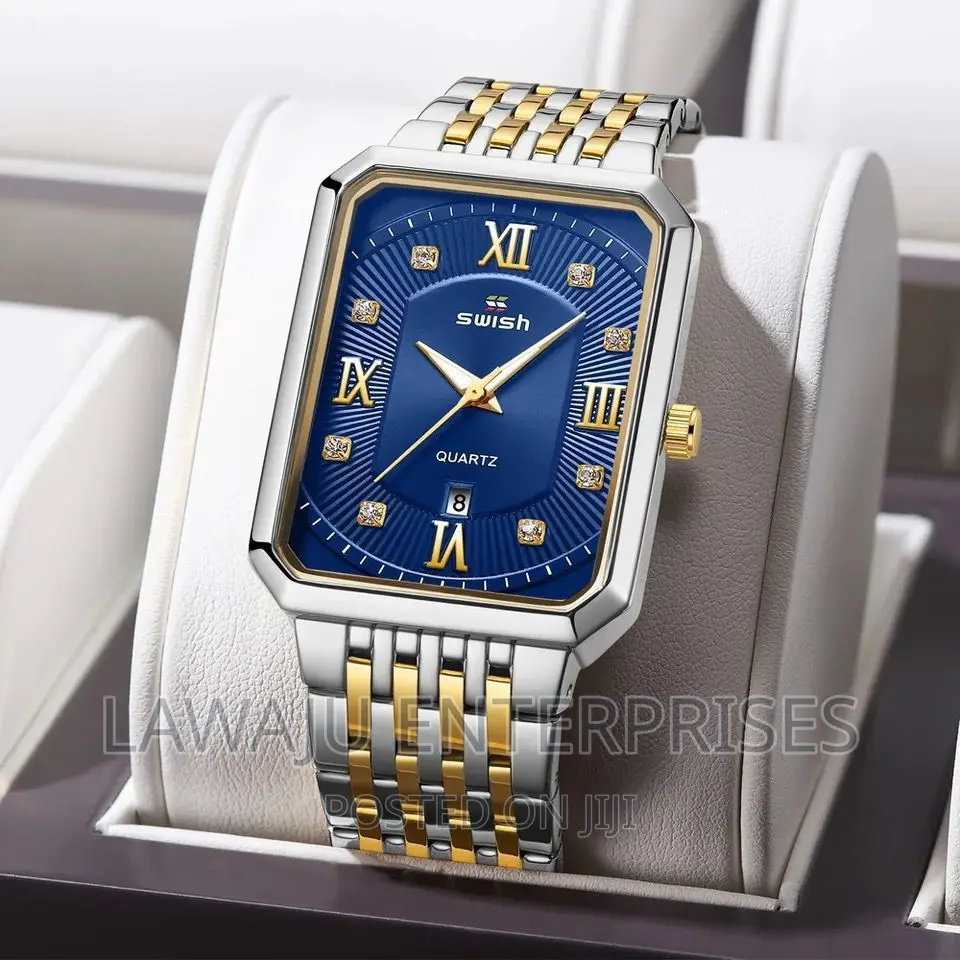 Two-Tone Blue Stylish Men's Watch