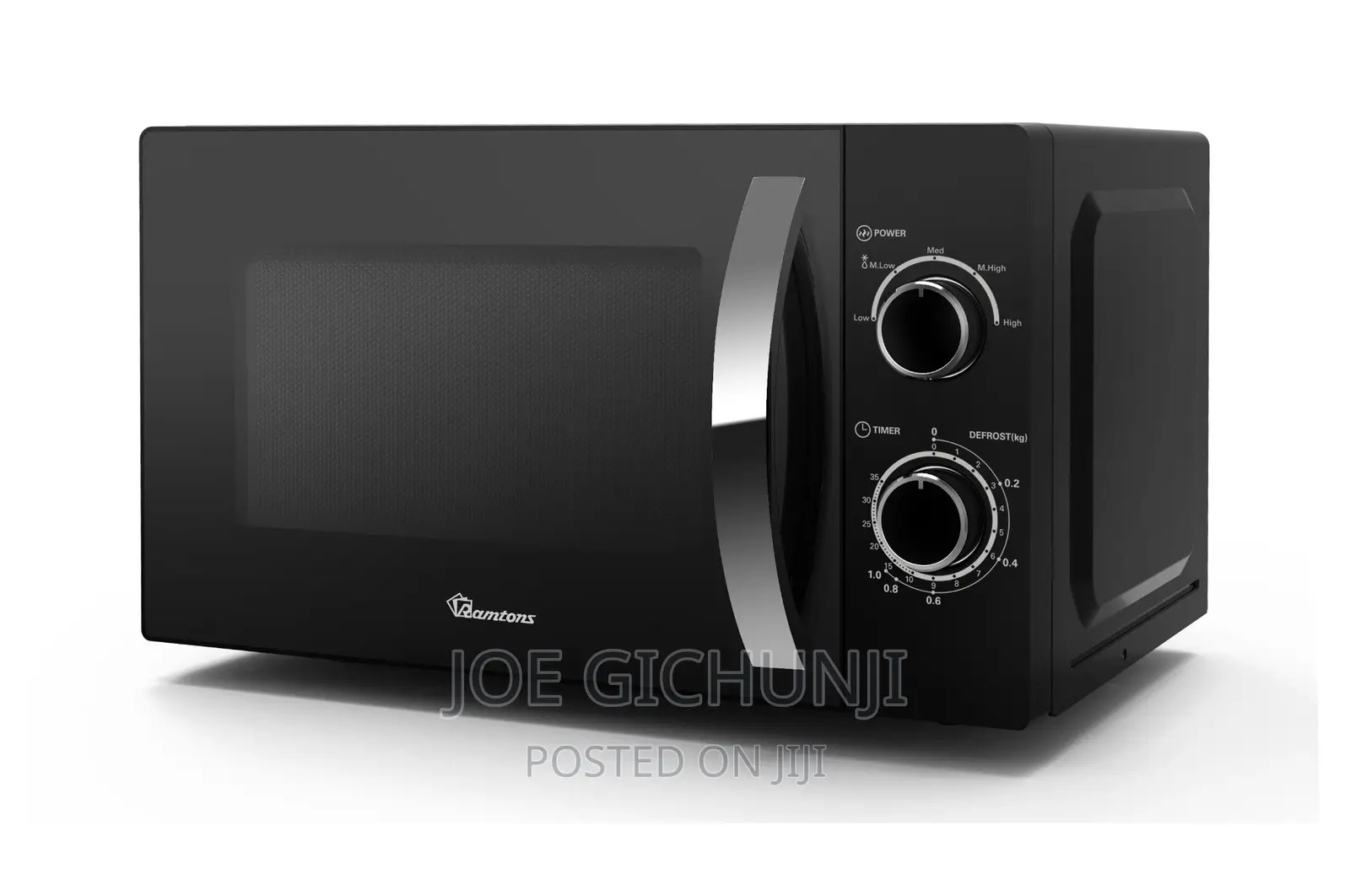 20 Liters Manual Microwave Black- Rm/557