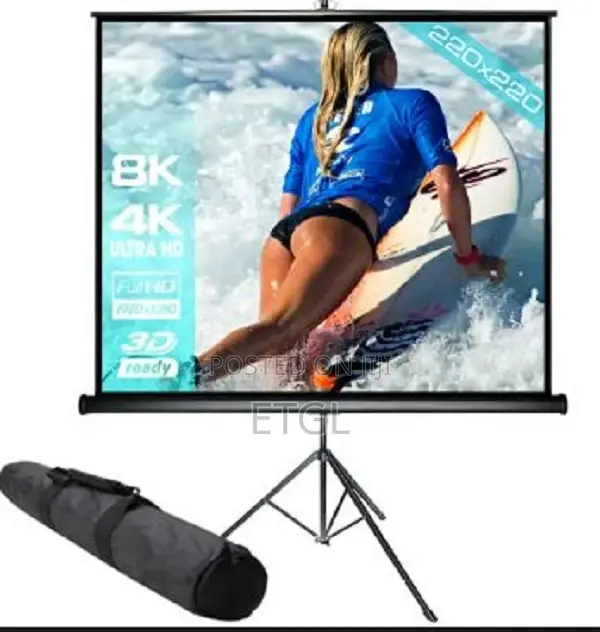 PROJECTOR SCREEN TRIPOD 200 by 200 Cm