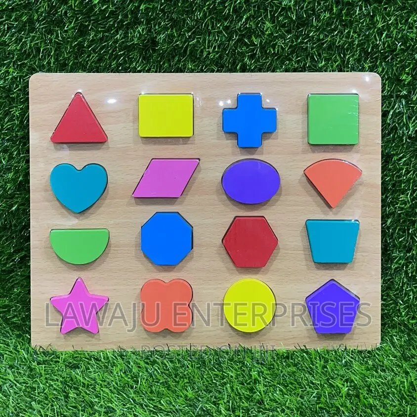 Wooden Montessori Shapes Puzzle Board