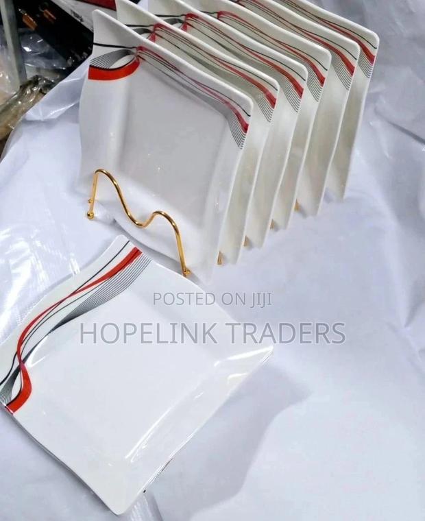 Plate,6 PCS Square Mellamine Plates - main view