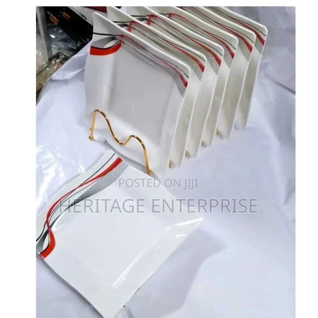 Plates, 6 PCS Square Mellamine Plates at **-