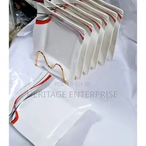 Please,6 PCS Square Mellamine Plates ,