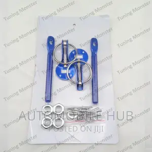 Blue Hood Bonnet Pin Lock