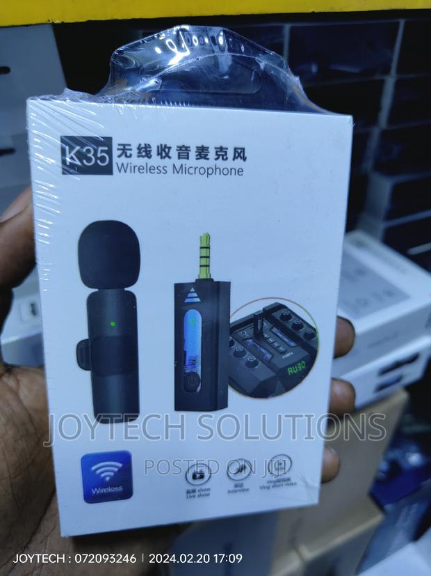 Phone Wireless Collar Microphone. Wireless Lapel Mic - thumbnail 2