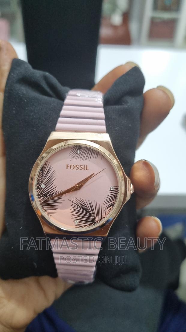 Pink Fossil Watch - main view