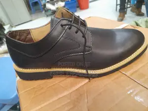 Black Men Official Shoes-Low Cut