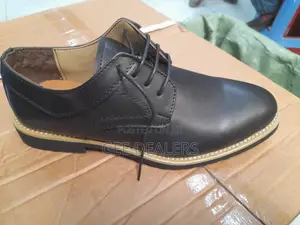 Black Men Official Shoes-Low Cut
