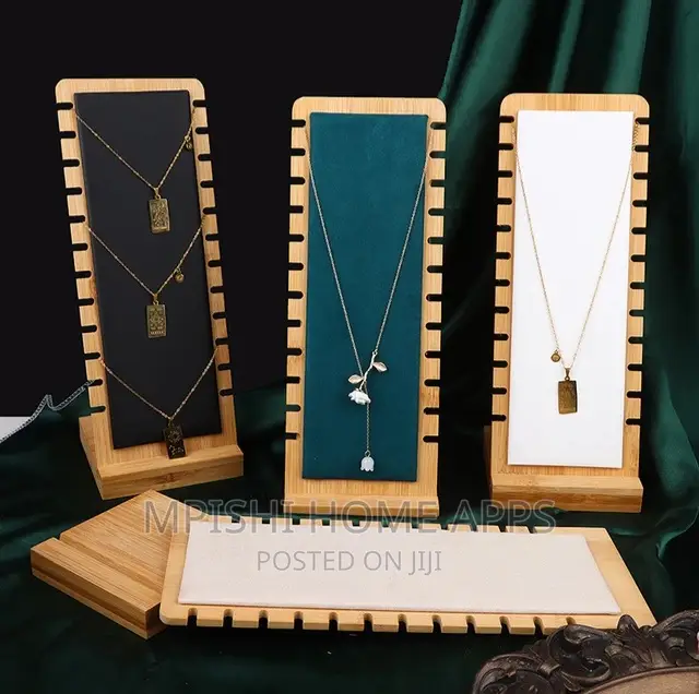 Creative Bamboo Wooden Necklace Frame