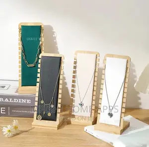 Creative Bamboo Wooden Necklace Frame