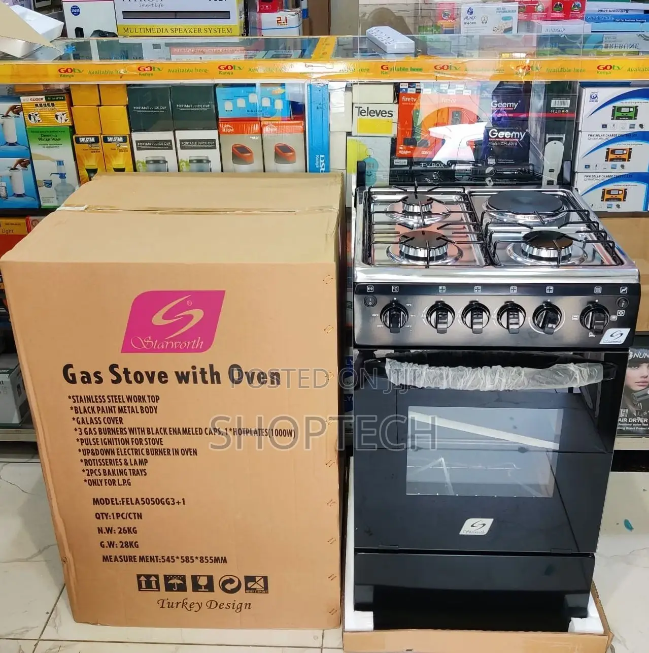 *Starworth Standing Cooker*
50x50cm
3g+1e
Electric Oven