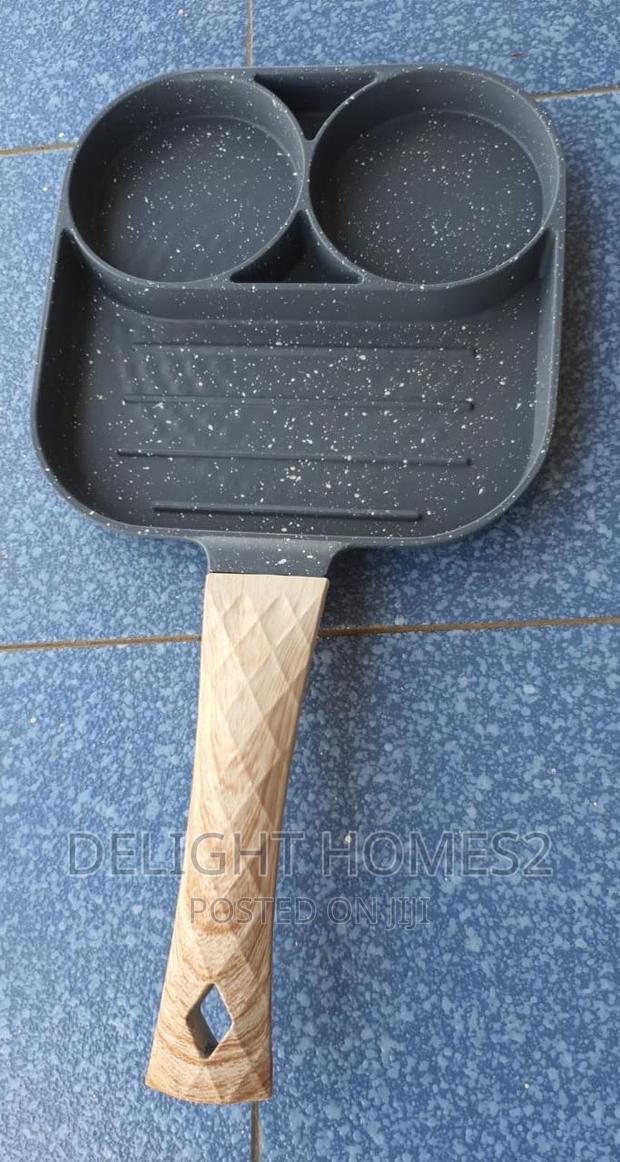Non~Stick 3 Slot Pan Cake /Egg Pan Egg and Steak Fry Pan