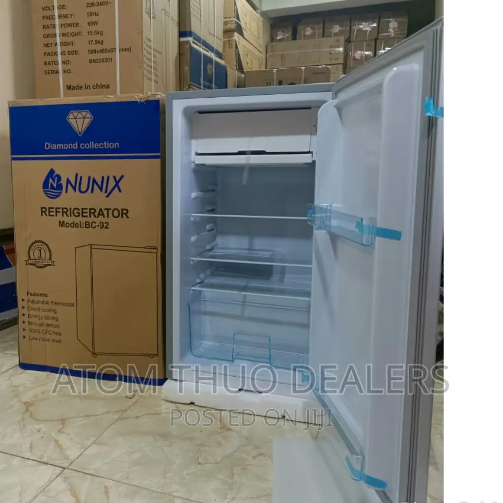Nunix 92 Litres Mini Single Door Silver Fridge