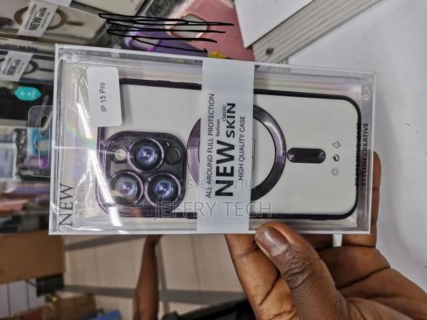 Case for iPhone 15 Pro Clear Cover Magnetic Magsafe Shockpro - thumbnail 3