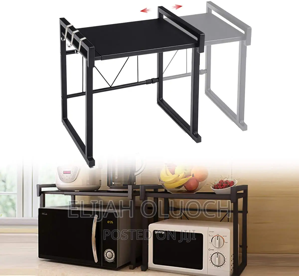 Heavy Gauge 40-65cm Extending Over to Microwave Rack