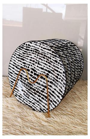 Set of 6 Ceramic Dinner Plates- - thumbnail 2