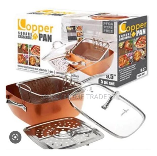 Copper Deepfrying Pan Copper Deepfrying Pan - main view