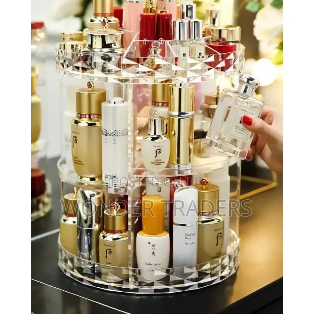 Acrylic Rotating Makeup Organizer .