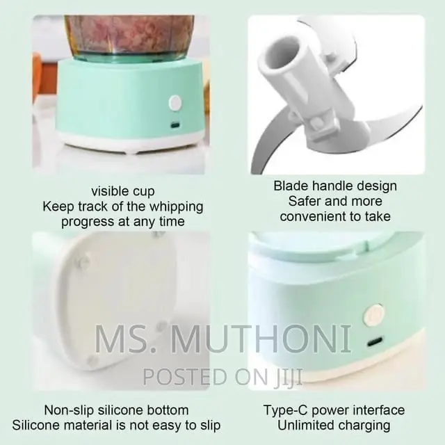 Mini Food Processor With 2 Blade Options