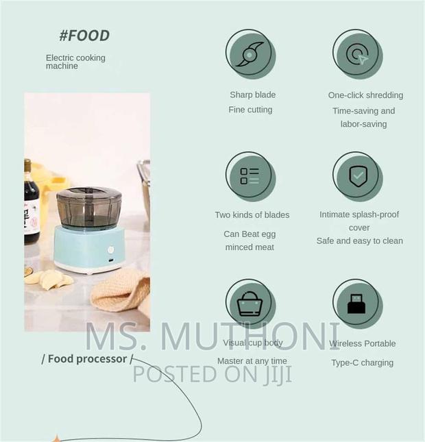 Mini Food Processor With 2 Blade Options - thumbnail 5