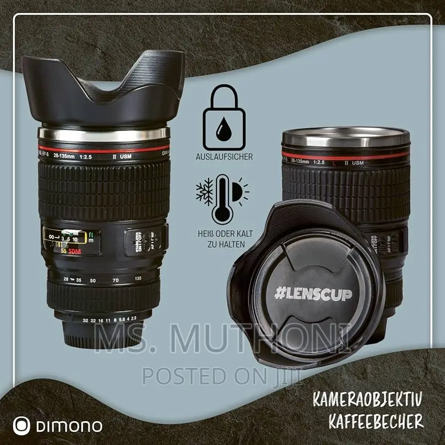 400ml Camera Lens Thermocup ( Birthday Gift Idea)