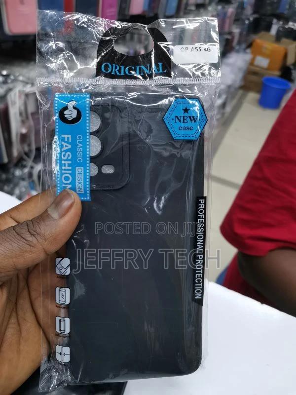 Silicon Back Case for Oppo A55 4g - Blue