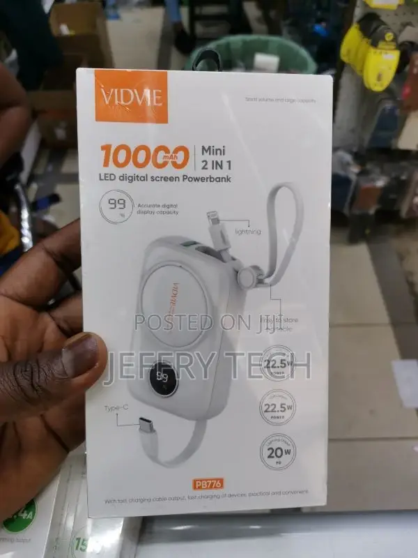 VIDVIE Mini Powerbank PD Fast Charging 22.5W 10000mah PB776