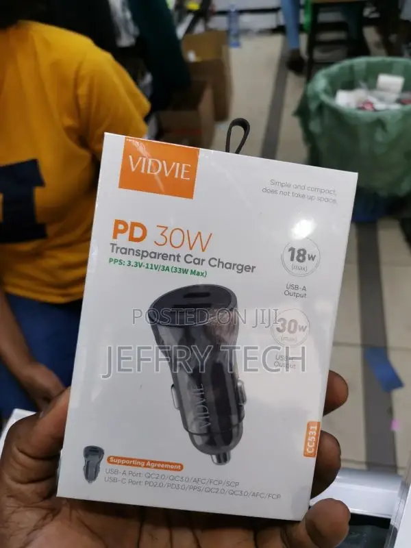 Vidvie Car Charger for Cell Phone 18w Usb and 30w