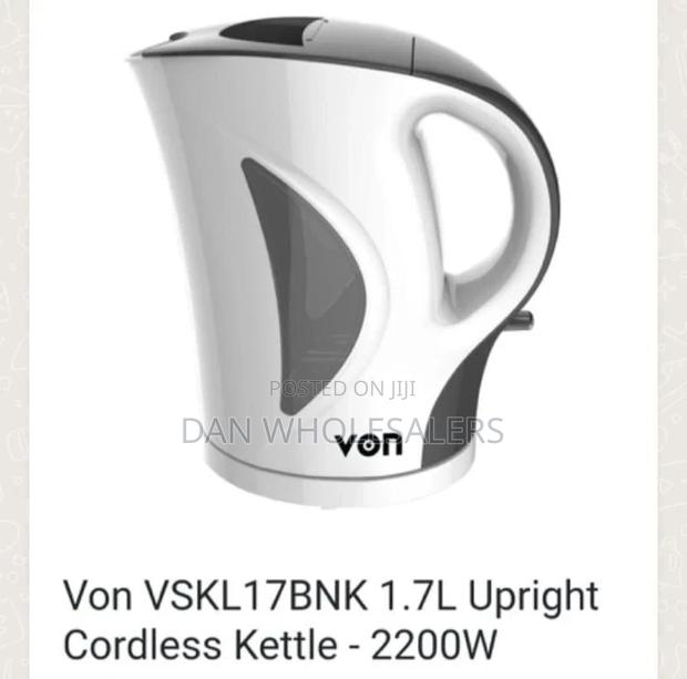Cordless Kettle Vskl17bnk White and Black 1.7ltrs