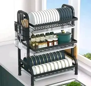 3 Tier Carbon Steel Dish Rack Three Tier Rack