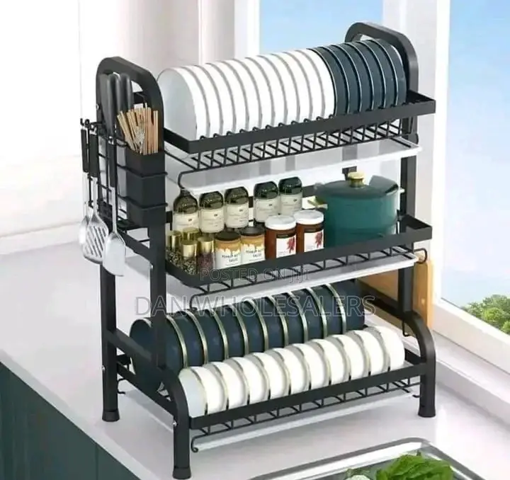 3 Tier Carbon Steel Dish Rack Three Tier Rack