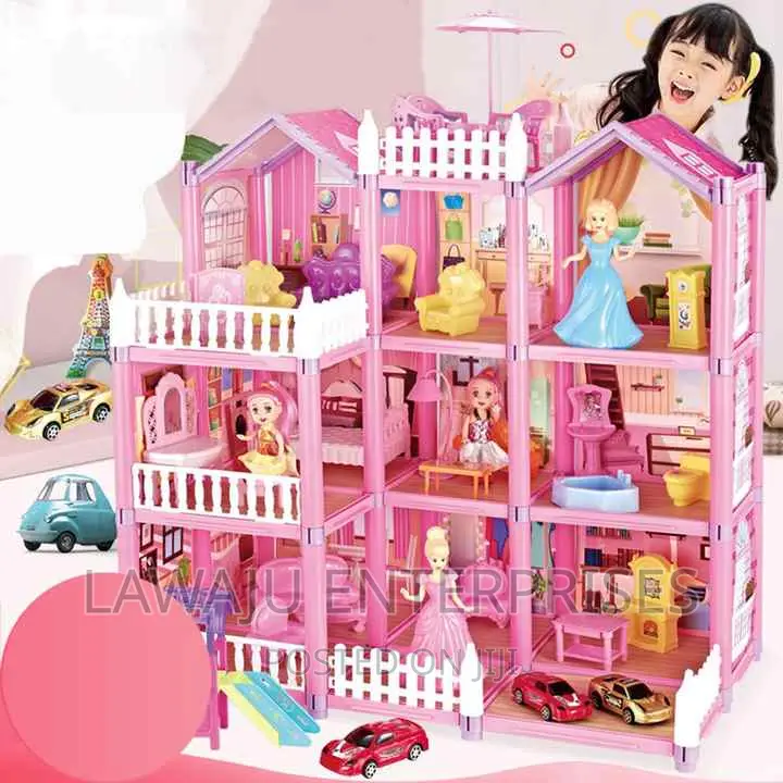 Mini Doll House Pretend Play With Toys