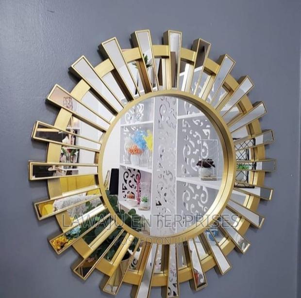 Circular Sunburst Decorative Mirror - main view