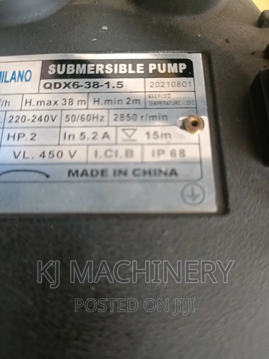 Electric Submersible Water Pump 32m Head Heavy Duty